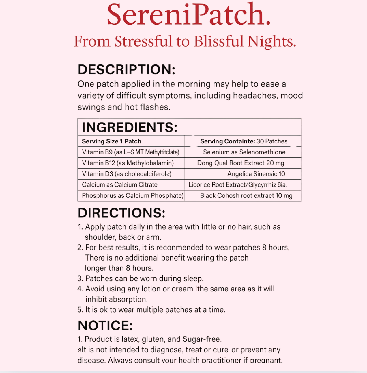 SereniPatch™ MenoRelief